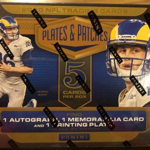 2020 PANINI PLATES AND PATCHES FOOTBALL HOBBY BOX (SOLD OUT)