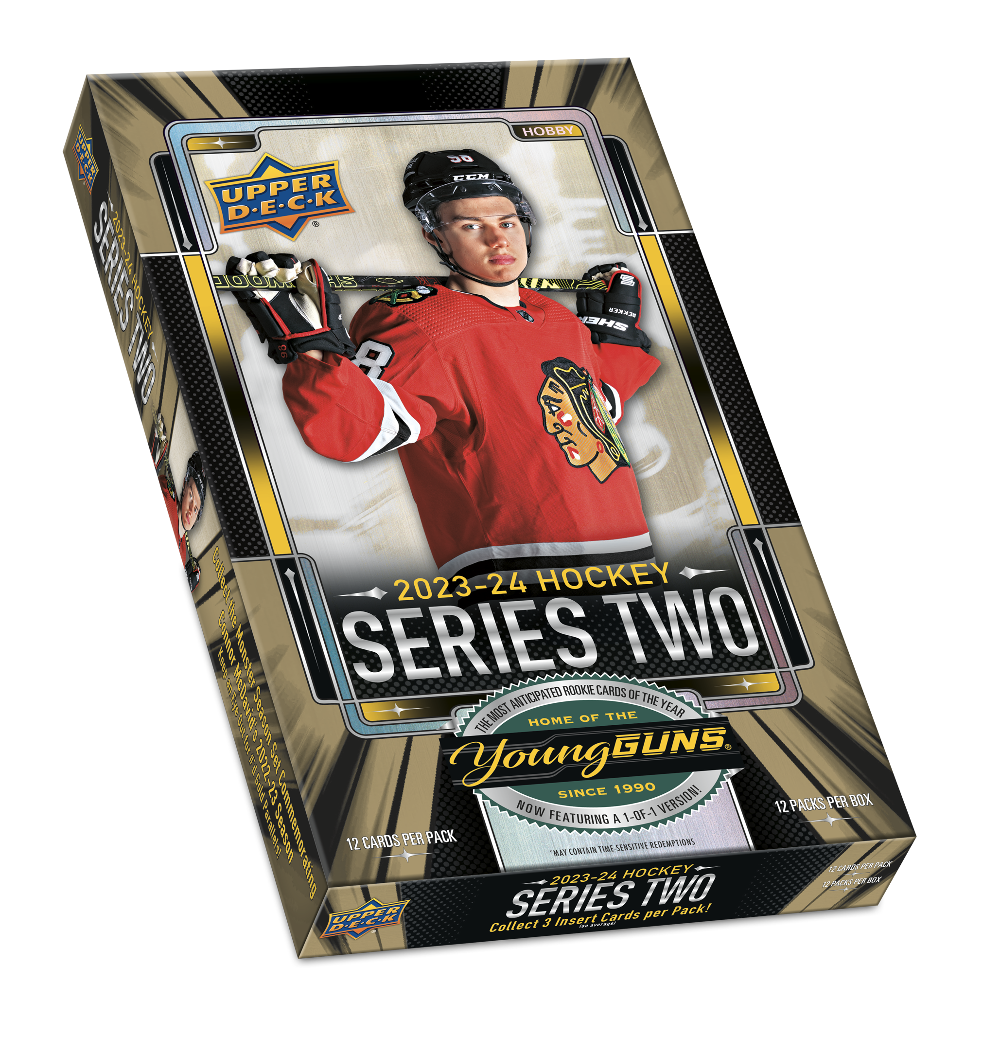 2023-24 UD SERIES 2 HOCKEY HOBBY BOX -BEDARD YOUNG GUN SET