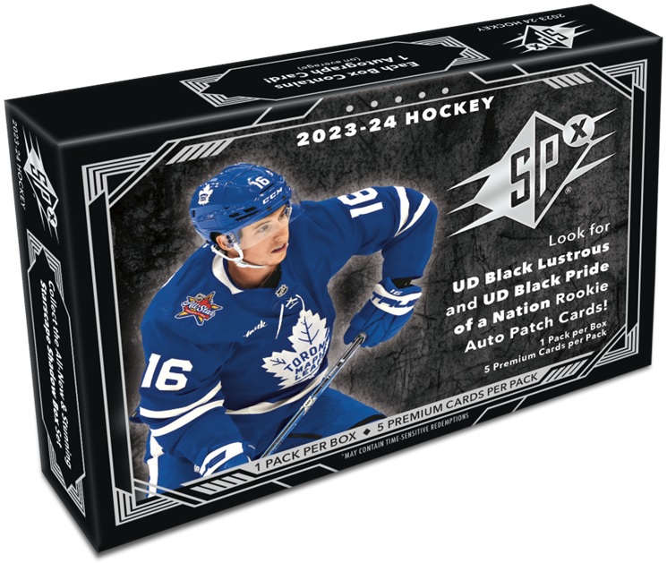 2023-24 UD SPX HOCKEY HOBBY BOX